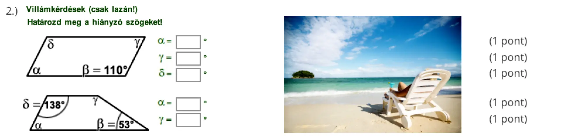 7.osztály utáni szintfelmérő